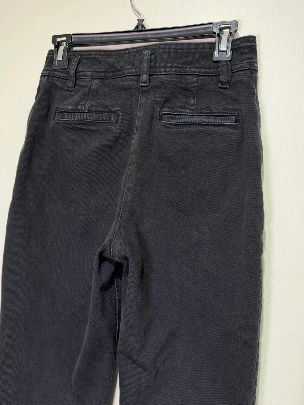 Wilfred Free Aritzia Black Cropped Pants High Rise Tapered Ankle Size 4